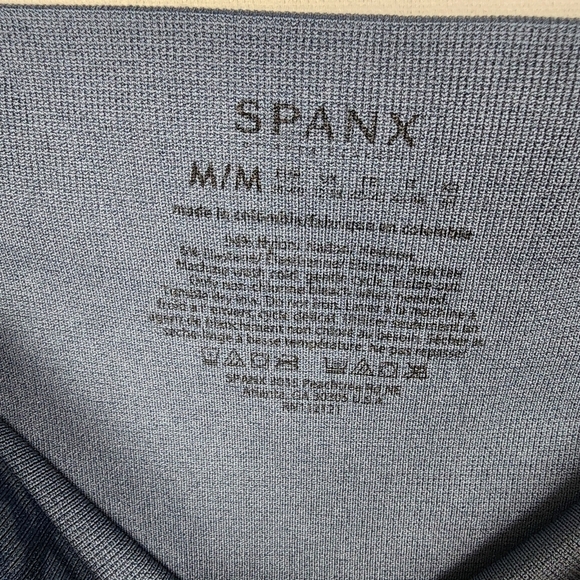 Spanx Look At Me Now High Rise Leggings Women’s Med Indigo Geo Seamless Pull On - Picture 6 of 6